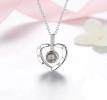 Load image into Gallery viewer, "I love you" Projection Pendant Necklace