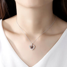 Load image into Gallery viewer, "I love you" Projection Pendant Necklace