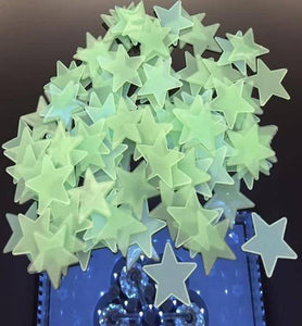 100 pcs Glow in the Dark Luminous Star Stickers