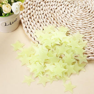 100 pcs Glow in the Dark Luminous Star Stickers