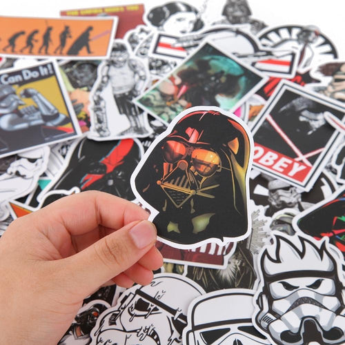 100 Pieces Star Wars PVC Waterproof Fun Stickers