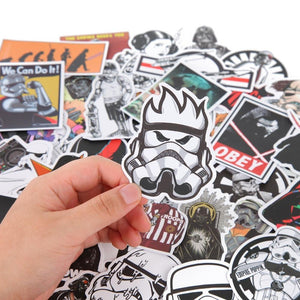 100 Pieces Star Wars PVC Waterproof Fun Stickers