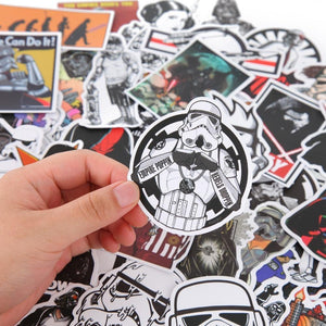 100 Pieces Star Wars PVC Waterproof Fun Stickers