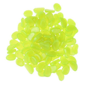 100Pcs Glow In The Dark Garden Pebbles