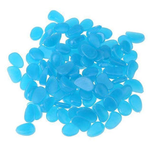 100Pcs Glow In The Dark Garden Pebbles