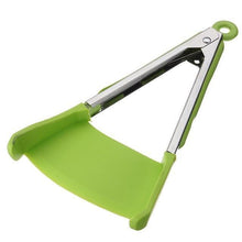 Load image into Gallery viewer, 2-in-1 Kitchen Spatula &amp; Tongs Non-stick, Heat Resistant