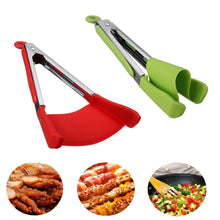 Load image into Gallery viewer, 2-in-1 Kitchen Spatula &amp; Tongs Non-stick, Heat Resistant