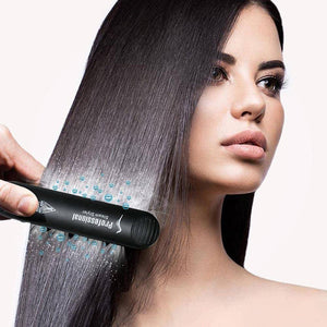 2 in 1 Steam Hair Straightener and Curler Flat Iron With Vapor Ceramic Tourmaline