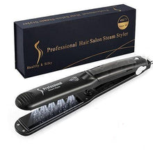 Load image into Gallery viewer, 2 in 1 Steam Hair Straightener and Curler Flat Iron With Vapor Ceramic Tourmaline