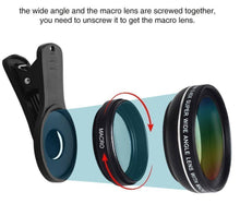 Load image into Gallery viewer, 2-in-1 Wide Angle and Macro Phone Lens