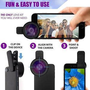 2-in-1 Wide Angle and Macro Phone Lens