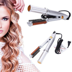 2-Way Rotating Curling and Straightening Iron