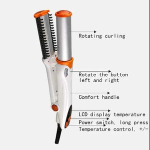 2-Way Rotating Curling and Straightening Iron