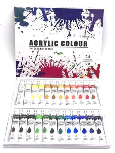 24Colors 12ML /Tube Acrylic Paints set