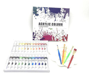 24Colors 12ML /Tube Acrylic Paints set