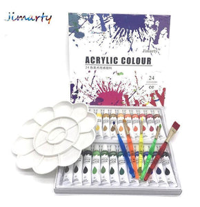 24Colors 12ML /Tube Acrylic Paints set