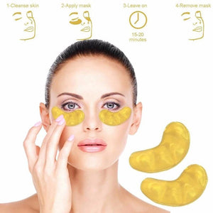 24k Gold Gel Eye Mask Eyelid Patch Anti Wrinkle Eye Care gold