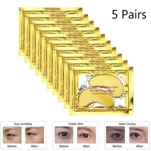 24k Gold Gel Eye Mask Eyelid Patch Anti Wrinkle Eye Care gold