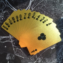 Load image into Gallery viewer, 24K GOLD-PLATED PLAYING CARDS WITH CASE