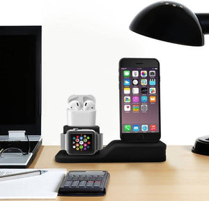 3-IN-1 Charging Dock for Iphone, Apple Watch & Earpods