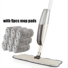 Load image into Gallery viewer, 360 Degree Spray Floor Mop with Reusable Microfiber Pads