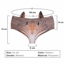 Load image into Gallery viewer, 3D Animal Panties With Ears