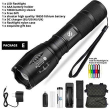 Load image into Gallery viewer, 5 Switch Modes Waterproof LED Flashlight