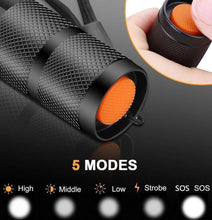 Load image into Gallery viewer, 5 Switch Modes Waterproof LED Flashlight