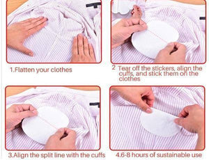 50 Pairs Deodorant Cotton Armpit Sweat Pads