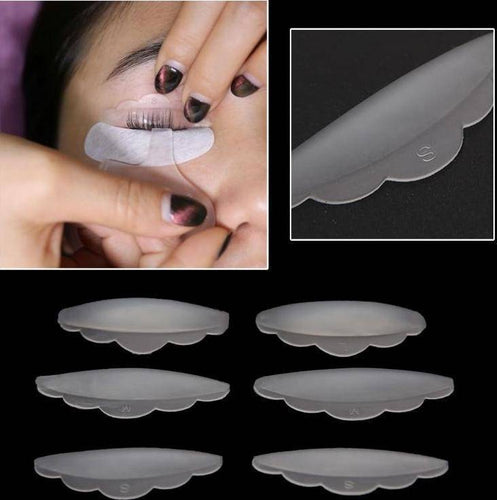 6pcs Silicone Eye Lash Shields Pads