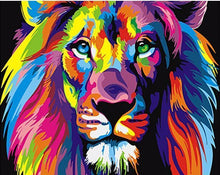 Load image into Gallery viewer, Abstract Lion DIY Painting By Number Kit