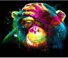 Load image into Gallery viewer, Abstract Monkey DIY Painting By Number Kit