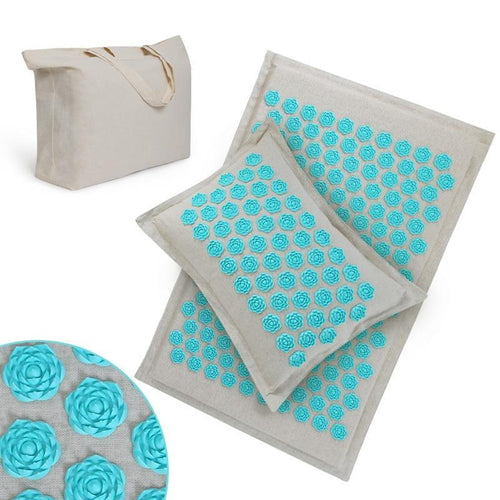 Acupressure Mat and Pillow Set