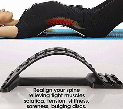 Adjustable Back Stretcher & Traction Massager