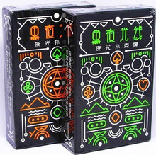 Load image into Gallery viewer, Black Luminous Fluorescent Glow in the Dark Playing Cards