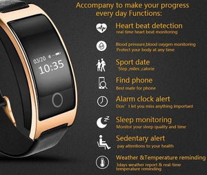Blood Pressure Smart Watch and Heart Rate Monitor