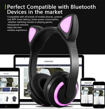 Load image into Gallery viewer, Bluetooth Cat Ear Headphones
