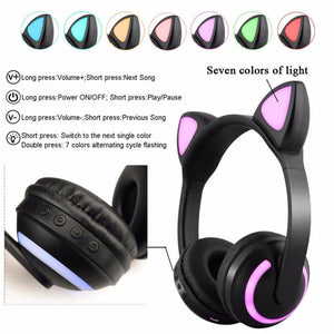 Bluetooth Cat Ear Headphones