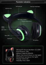 Load image into Gallery viewer, Bluetooth Cat Ear Headphones