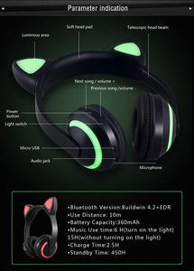 Bluetooth Cat Ear Headphones