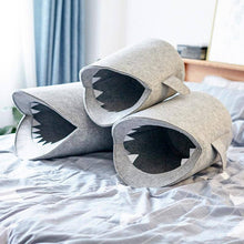 Load image into Gallery viewer, Cartoon Shark Wool Laundry Basket