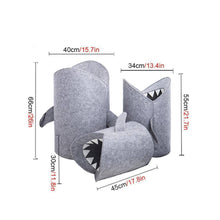 Load image into Gallery viewer, Cartoon Shark Wool Laundry Basket