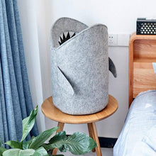 Load image into Gallery viewer, Cartoon Shark Wool Laundry Basket