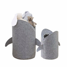 Load image into Gallery viewer, Cartoon Shark Wool Laundry Basket