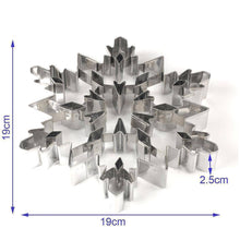 Load image into Gallery viewer, Christmas Snowflake Cookie Stainless Steel Cutter