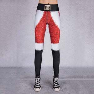 Christmas Theme Print Leggings