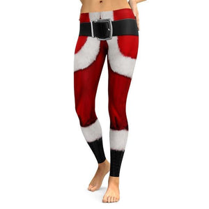 Christmas Theme Print Leggings