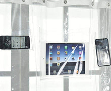 Load image into Gallery viewer, Clear Phone &amp; Tablet Shower Curtain Holder