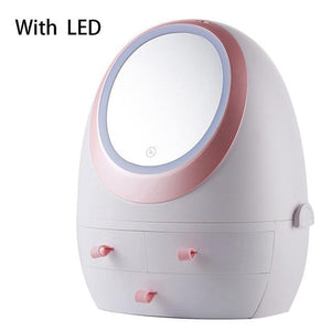 Cosmetic Organizer Box with LED Light