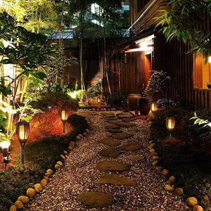 Dancing Christmas Flame LED Solar Path Torch Light